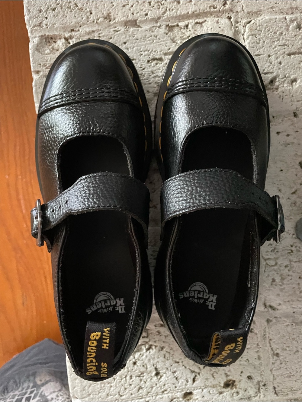 Dr. Martens Black Leather Mary Jane Shoes